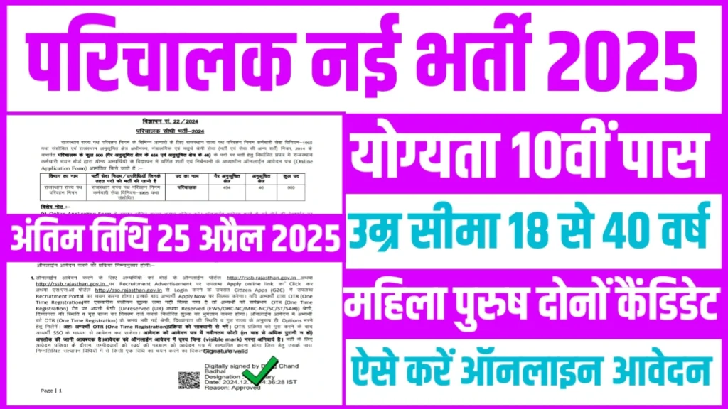 Bus Conductor Vacancy 2025